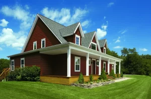 A newly remodeled craftsman style house exterior has been updated by Merrillville siding company.