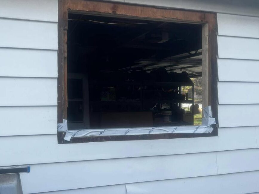 Before - Schererville window replacement project