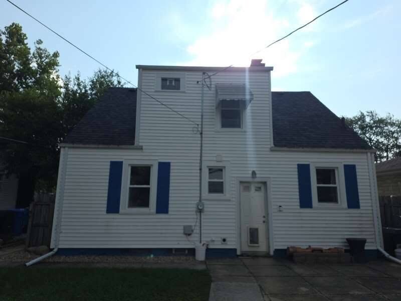Before - September 2026 - Ascend Composite Siding in Deep Moss with New Fascia, Crown Point, IN