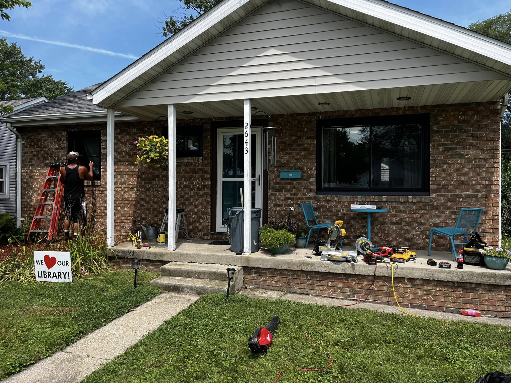 After - July 2024 - New Black Windows, Highland, IN