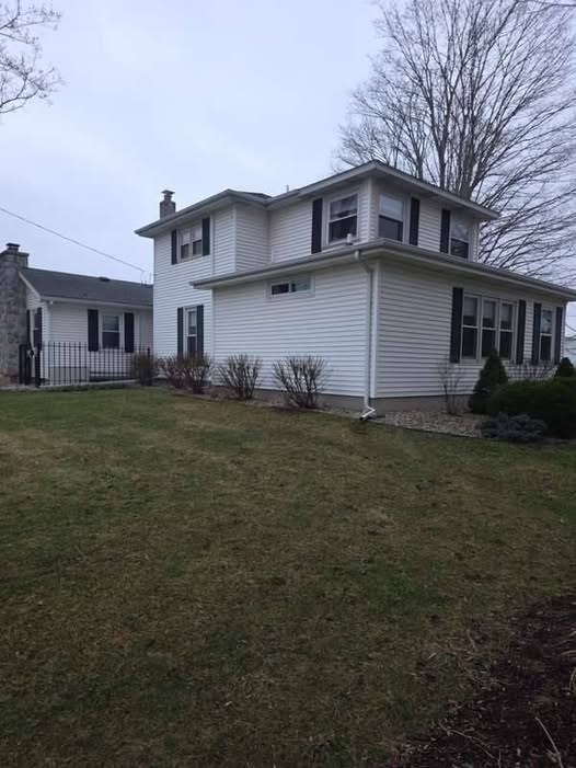 Before - July 2026 - Board and Batten Siding with Black Trim, La Porte County, IN