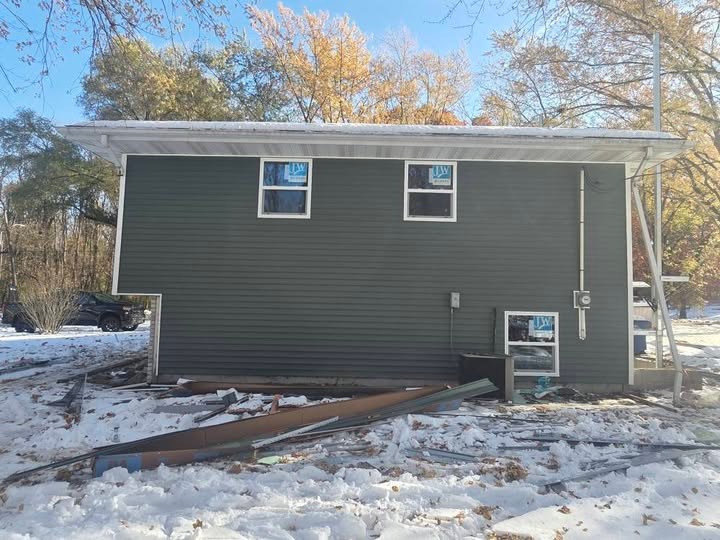 After - November 2025 - Myrtle Green Siding, New Windows and Doors, Lake Station, IN